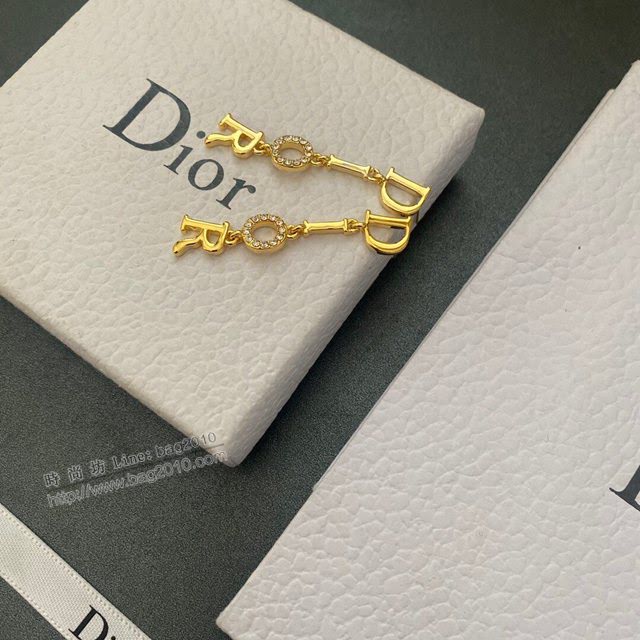 Dior飾品 迪奧經典熱銷款新款鑲嵌鑽耳環  zgd1039
